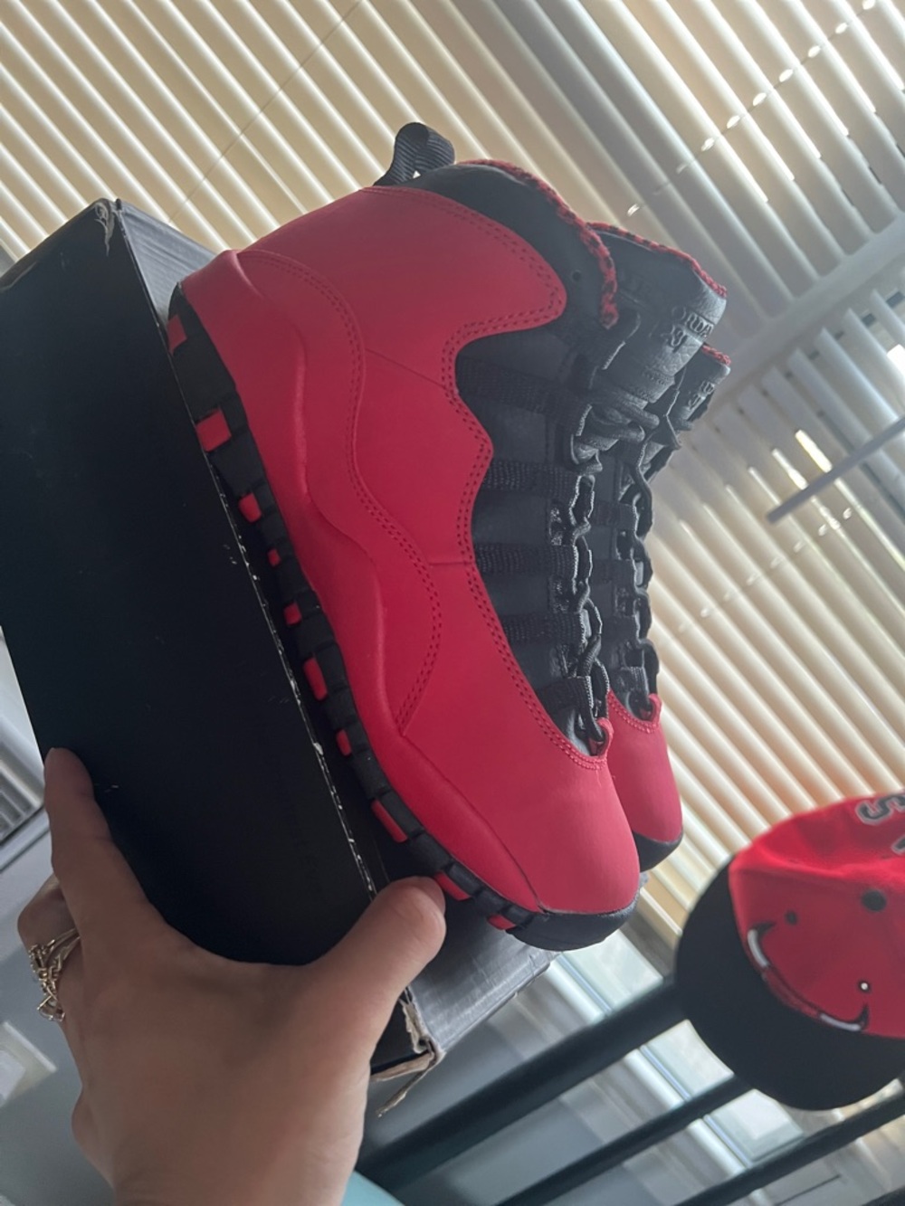 Jordan Kids Red and Black Sneakers - Youth Basketball Shoes